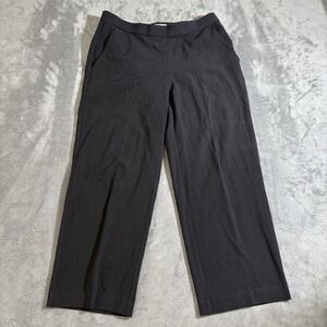 Sag Harbor Pants Womens Size 8P Black Stretch Petite 30x24 Work casual